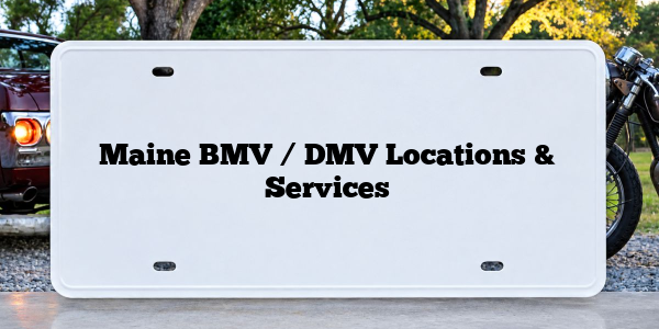 Maine BMV / DMV Locations & Services