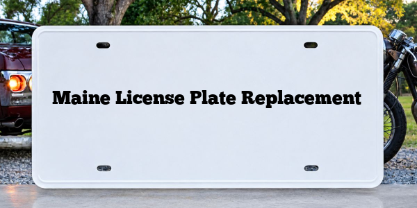Maine License Plate Replacement