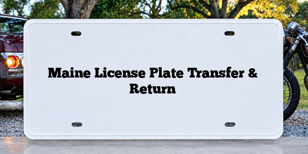 Maine License Plate Transfer & Return