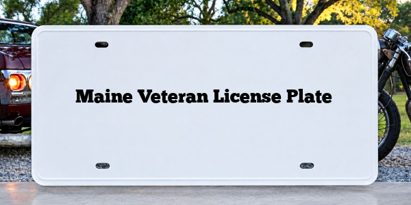 Maine Veteran License Plate
